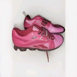 Reebok Womens Crossfit U-Form Lifter Shoe Red‎ Pink Black US 6.5 Nice!